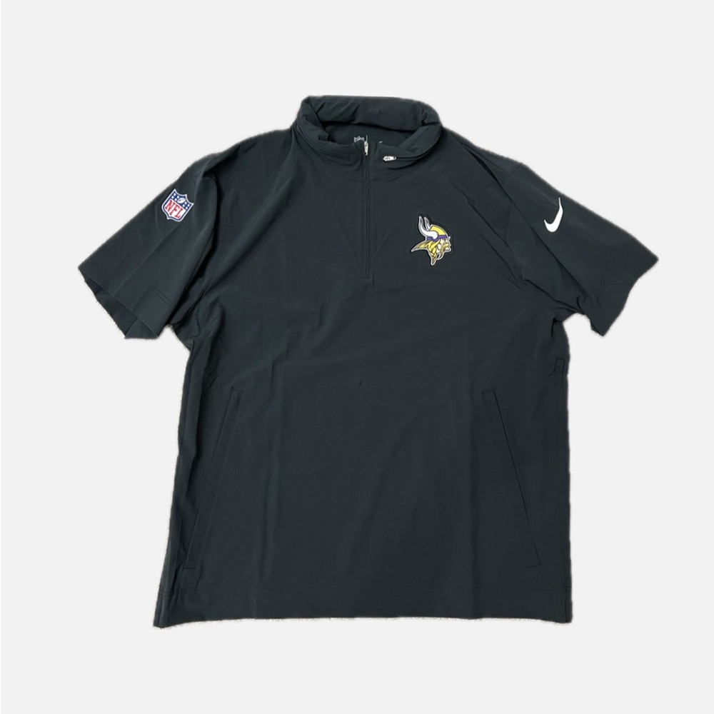 Nike Minnesota Vikings Sideline 1/2 zip ss coaches jacket